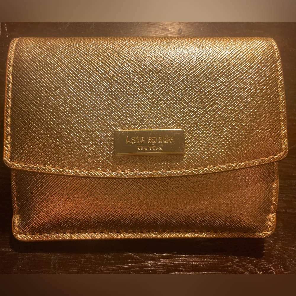 Kate Spade gold wallet